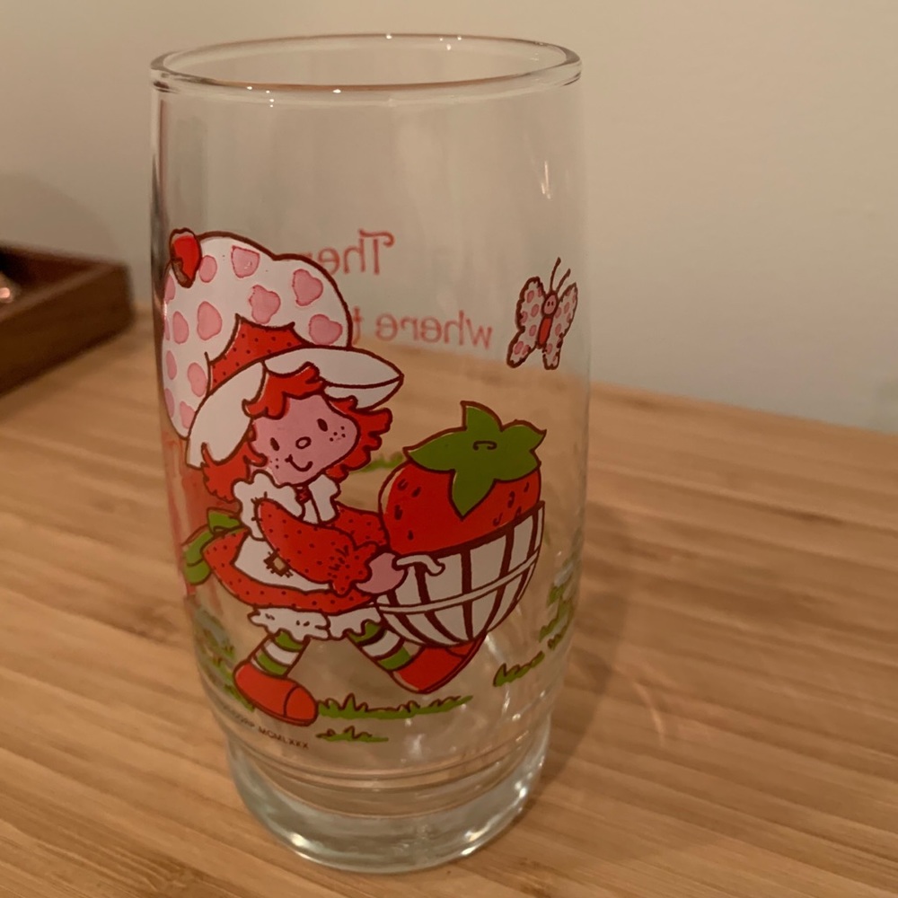Vintage Strawberry Shortcake Glass Collectors Item